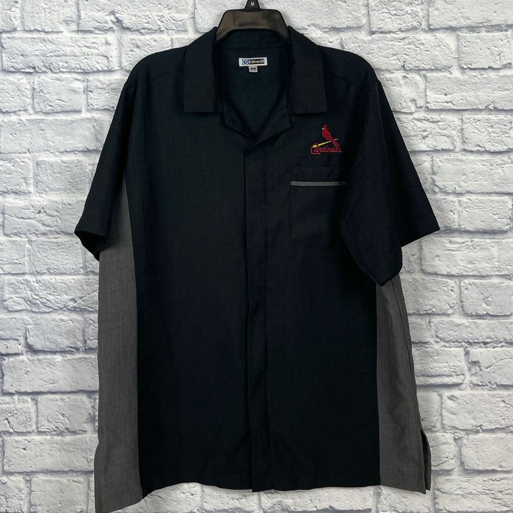 St. Louis Cardinals zip up short sleeve shirt